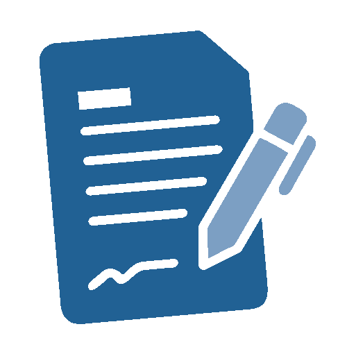 icon of a form with pen